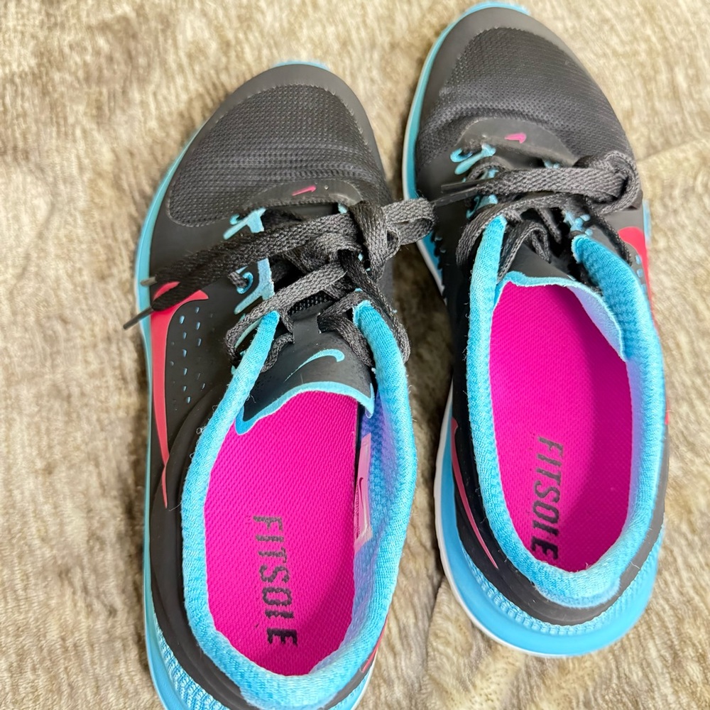 Nike FS Lite Running Shoes Black Low Top Lace Up Women’s Size 8.5 - Picture 5 of 8